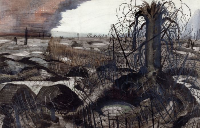 wire : peinture de Paul Nash 1918