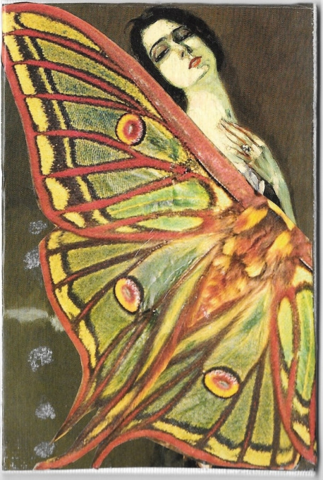 tableau femme papillon
